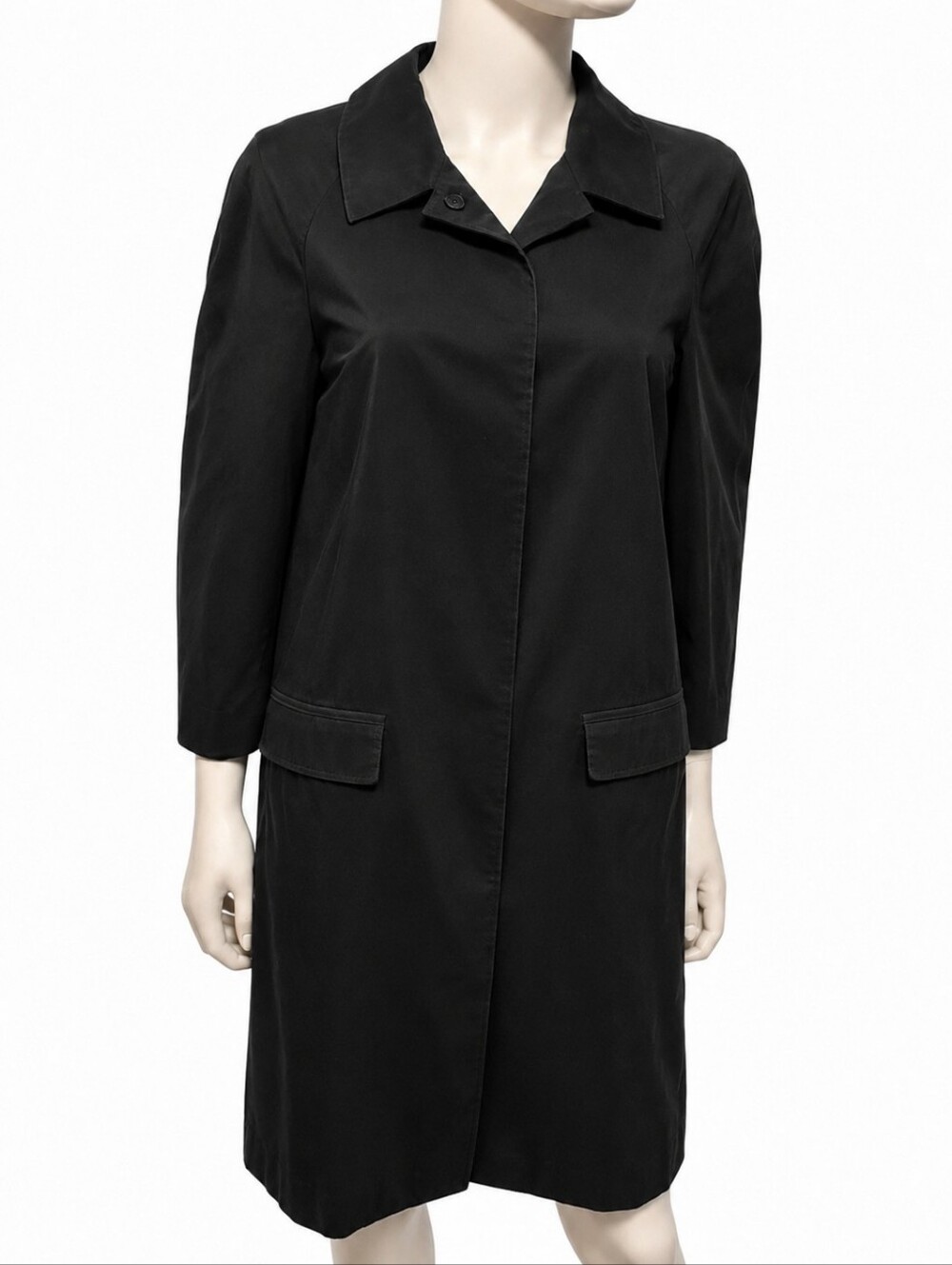 JIL SANDER | Archive SS2010 Raf Simons Black Technical Snap-Front Car Coat - 34